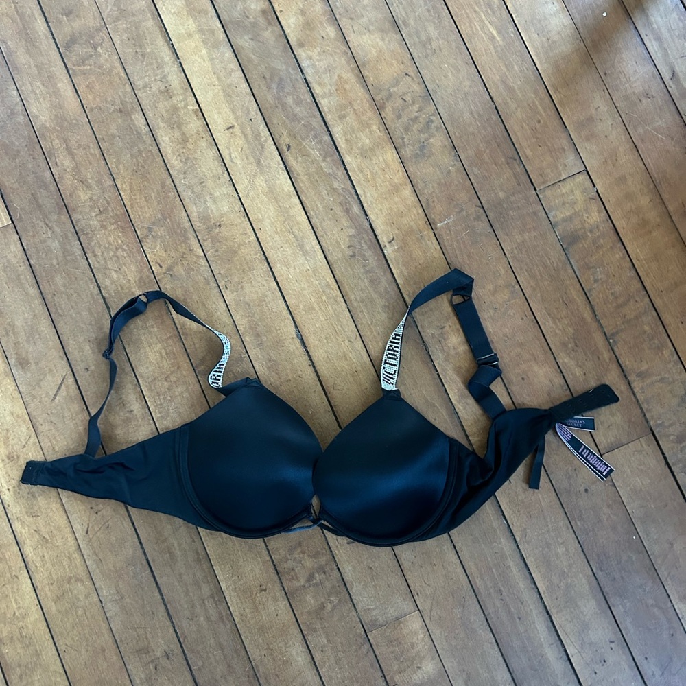 victoria secret shine strap bombshell push up bra